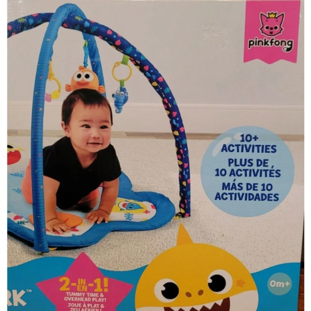 Nickelodeon Pinkfong Baby Shark Deluxe Undersea Activity Mat Tummy Time‎ Mat